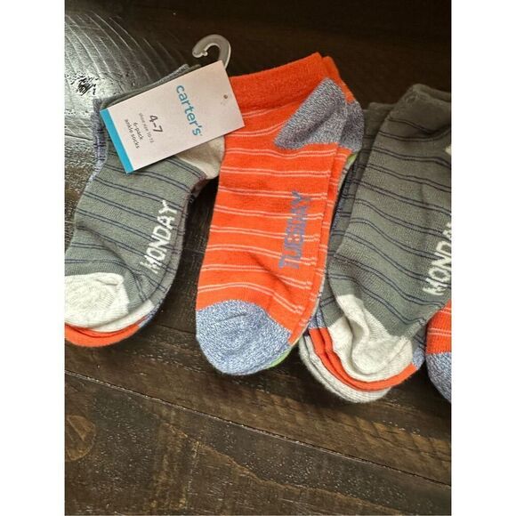 Carter’s days of the week ankle socks bundle of 4,6 packs 4–7 years - Picture 6 of 8